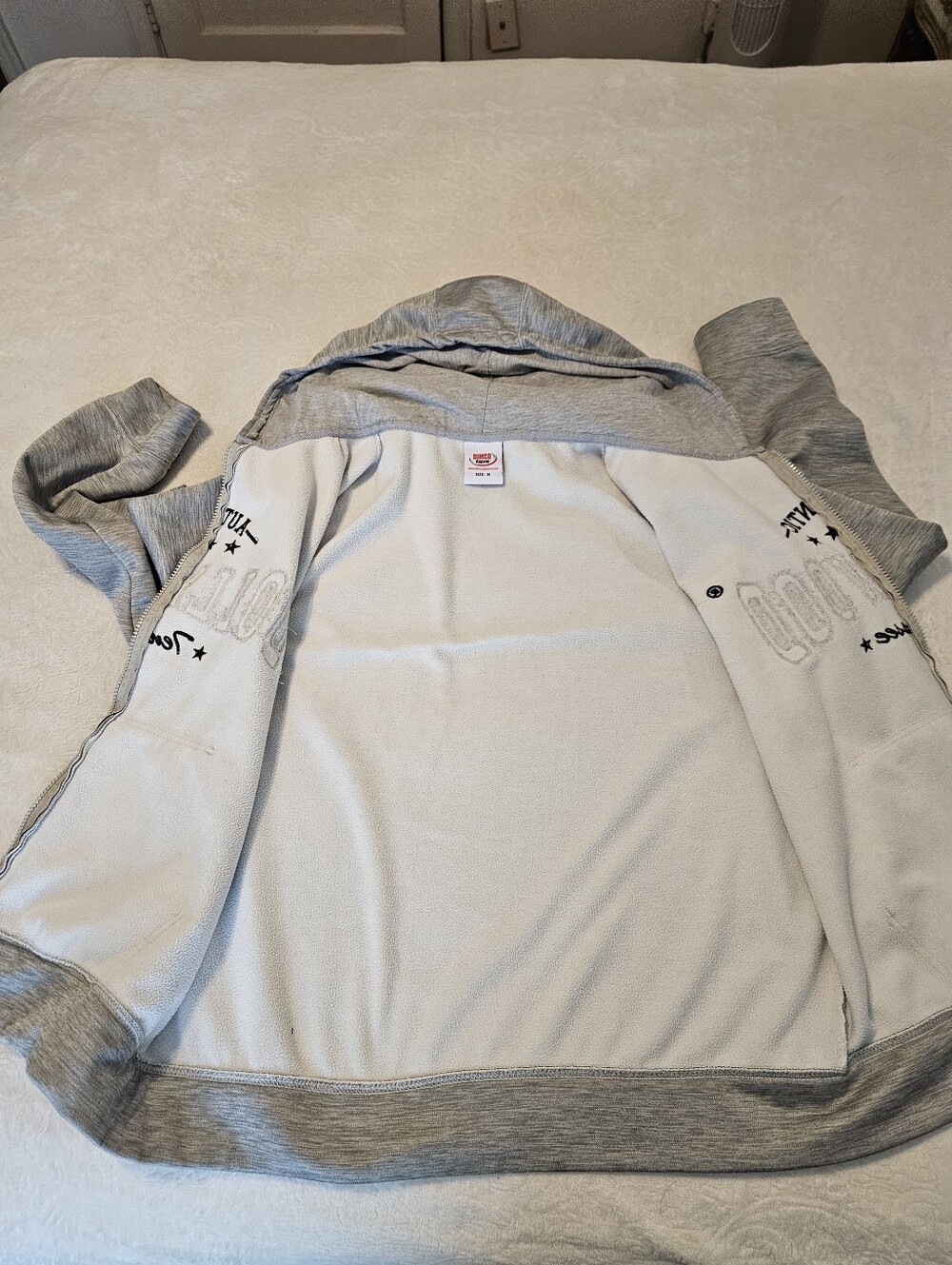 Dollywood Tennessee Gray Zip-Up Hoodie Sweatshirt Dimco Apparel Size M Euc Warm - Picture 9 of 10